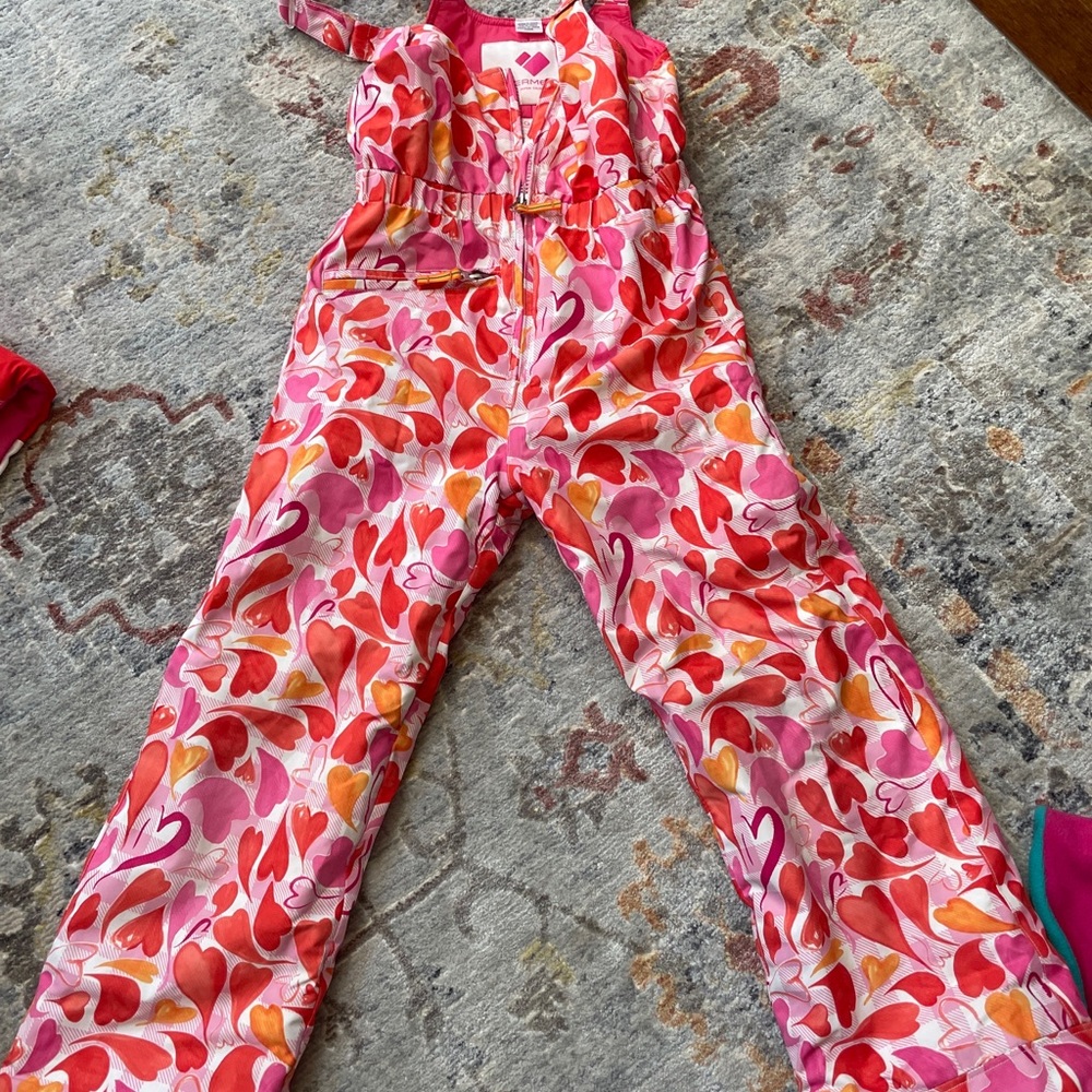 Obermyers girs ski overall. Size 8